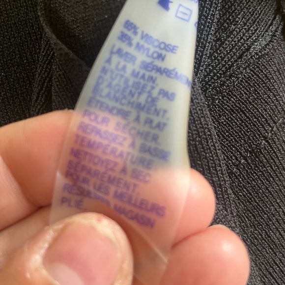 Peter Nygard Black Sweater w/ Lace On the Arms!! - Picture 10 of 12